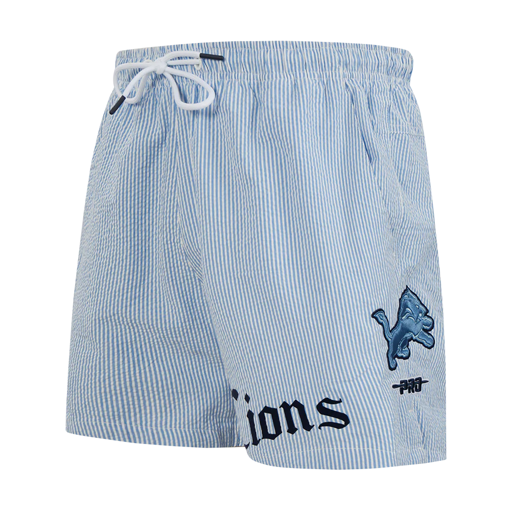 NFL DETROIT LIONS COUNTRY CLUB MEN'S SEERSUCKER SHORT (SEERSUCKER BLUE)