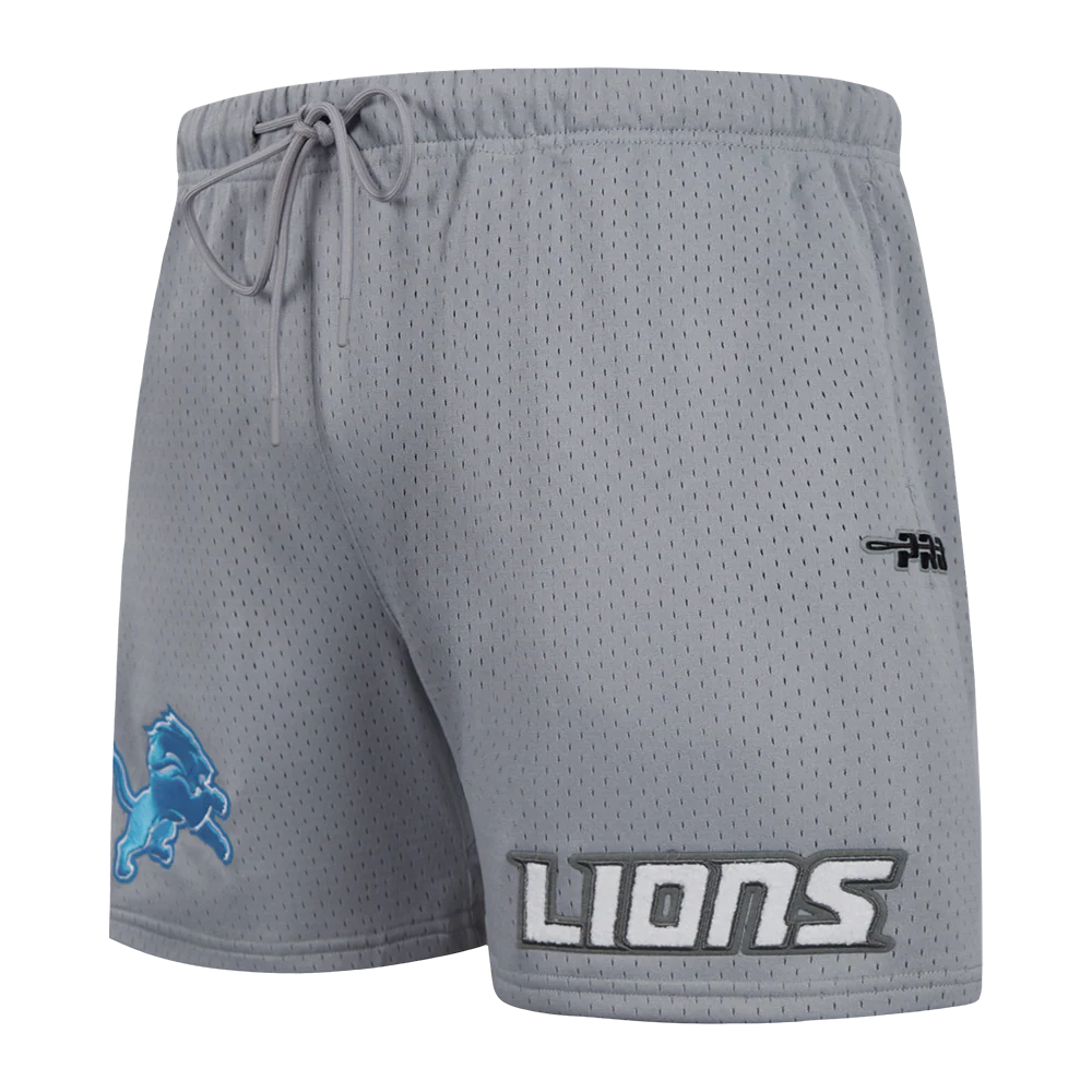 NFL DETROIT LIONS SOUVENIR MEN'S MESH SHORT (GRAY)