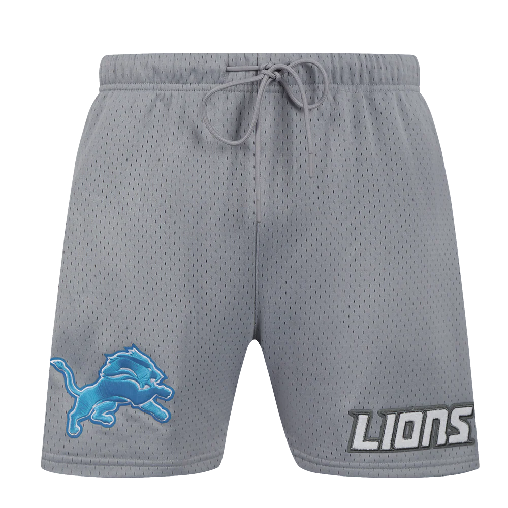NFL DETROIT LIONS SOUVENIR MEN'S MESH SHORT (GRAY) - Image 2