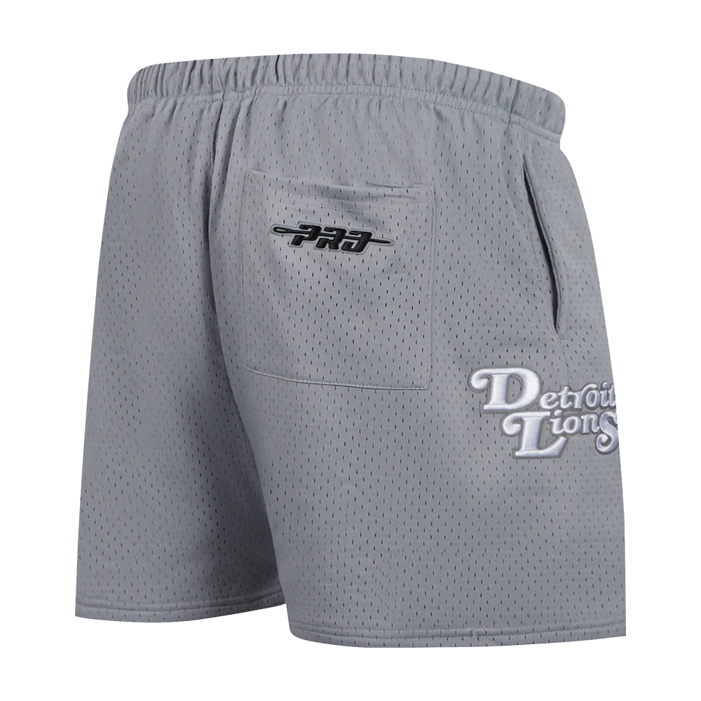 NFL DETROIT LIONS SOUVENIR MEN'S MESH SHORT (GRAY) - Image 3