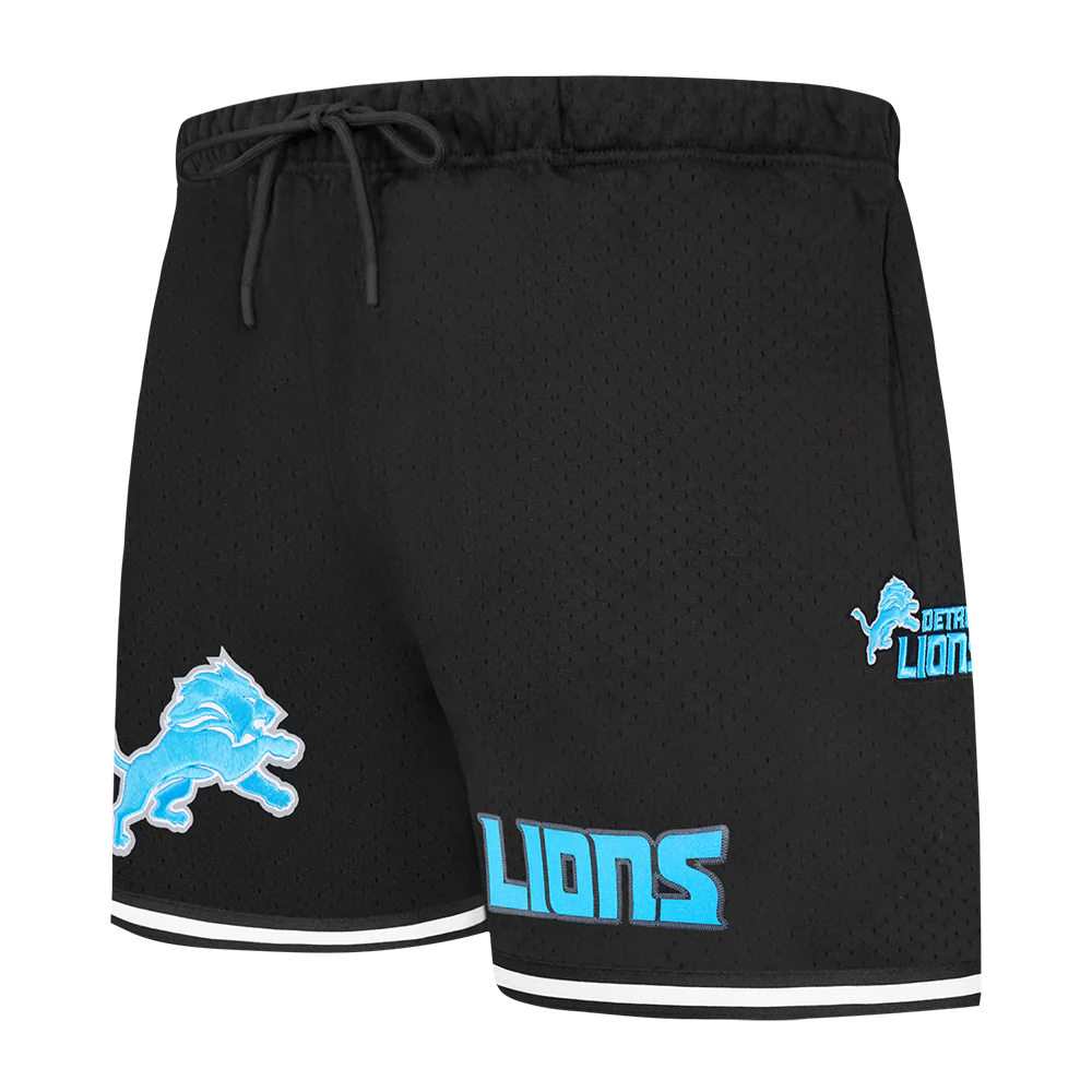 NFL DETROIT LIONS CLASSIC MESH SHORT (BLACK)
