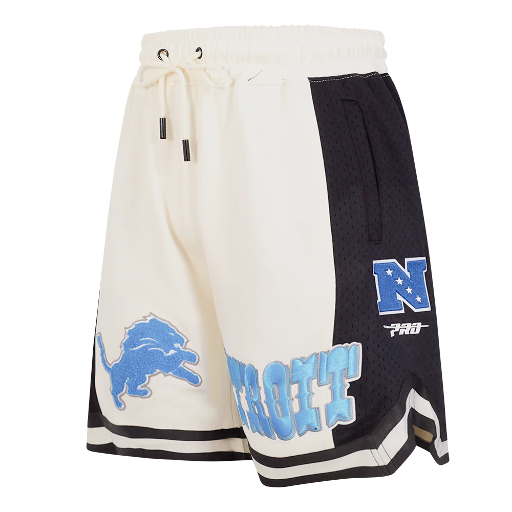NFL DETROIT LIONS RETRO CLASSIC MEN'S 2.0 SHORT (EGGSHELL/ BLACK)
