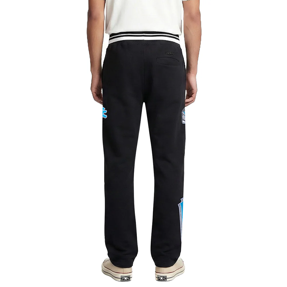 NFL DETROIT LIONS SCRIPT TAIL MEN'S RIB FLEECE SWEATPANT (BLACK) - Image 2