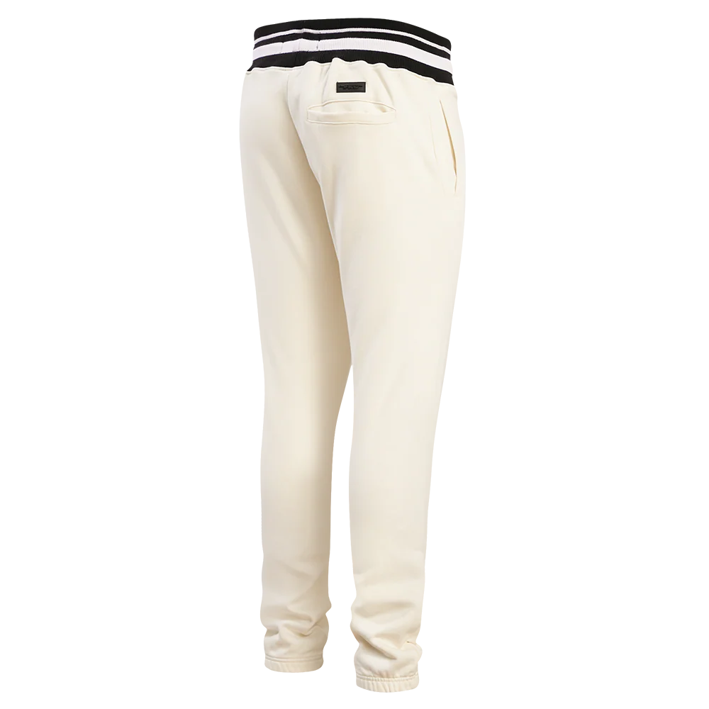 NFL DETROIT LIONS RETRO CLASSIC MEN'S SWEATPANT (EGGSHELL/ BLACK) - Image 3