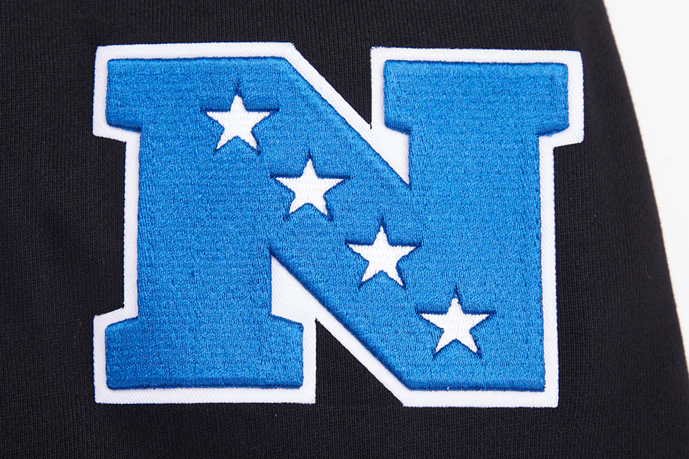 NFL DETROIT LIONS MASHUP MEN'S RIB CREWNECK (BLACK) - Image 7