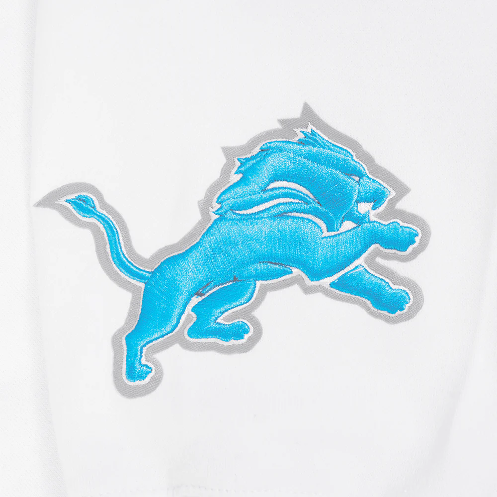 NFL DETROIT LIONS WINGSPAN MEN'S DROP SHOULDER FLC CREWNECK (WHITE) - Image 6