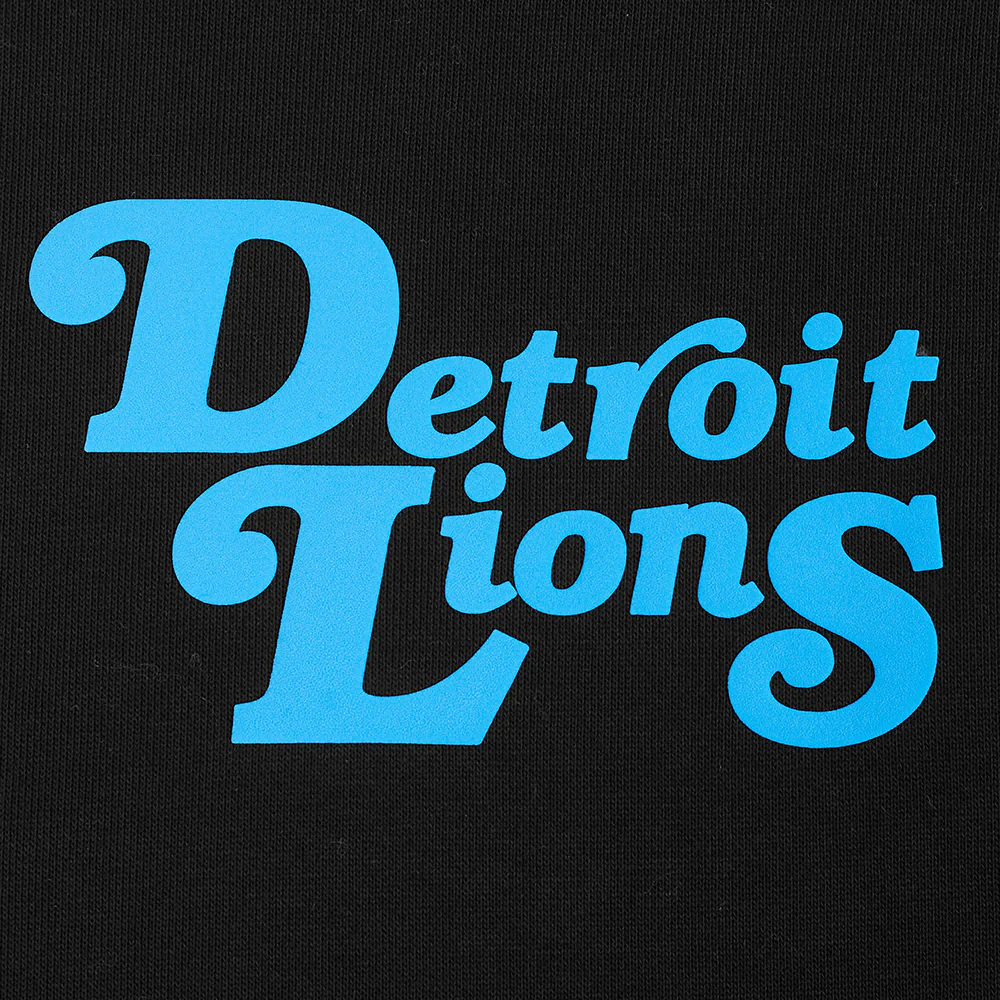 NFL DETROIT LIONS SOUVENIR MEN'S FLEECE PULLOVER HOODIE (BLACK) - Image 13