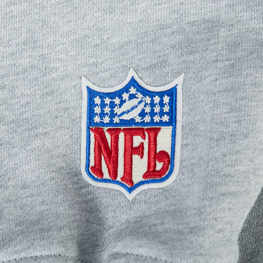 NFL DETROIT LIONS MODERN ORIGINALS MEN'S FLC PO HOODIE (Heather Grey) - Image 8