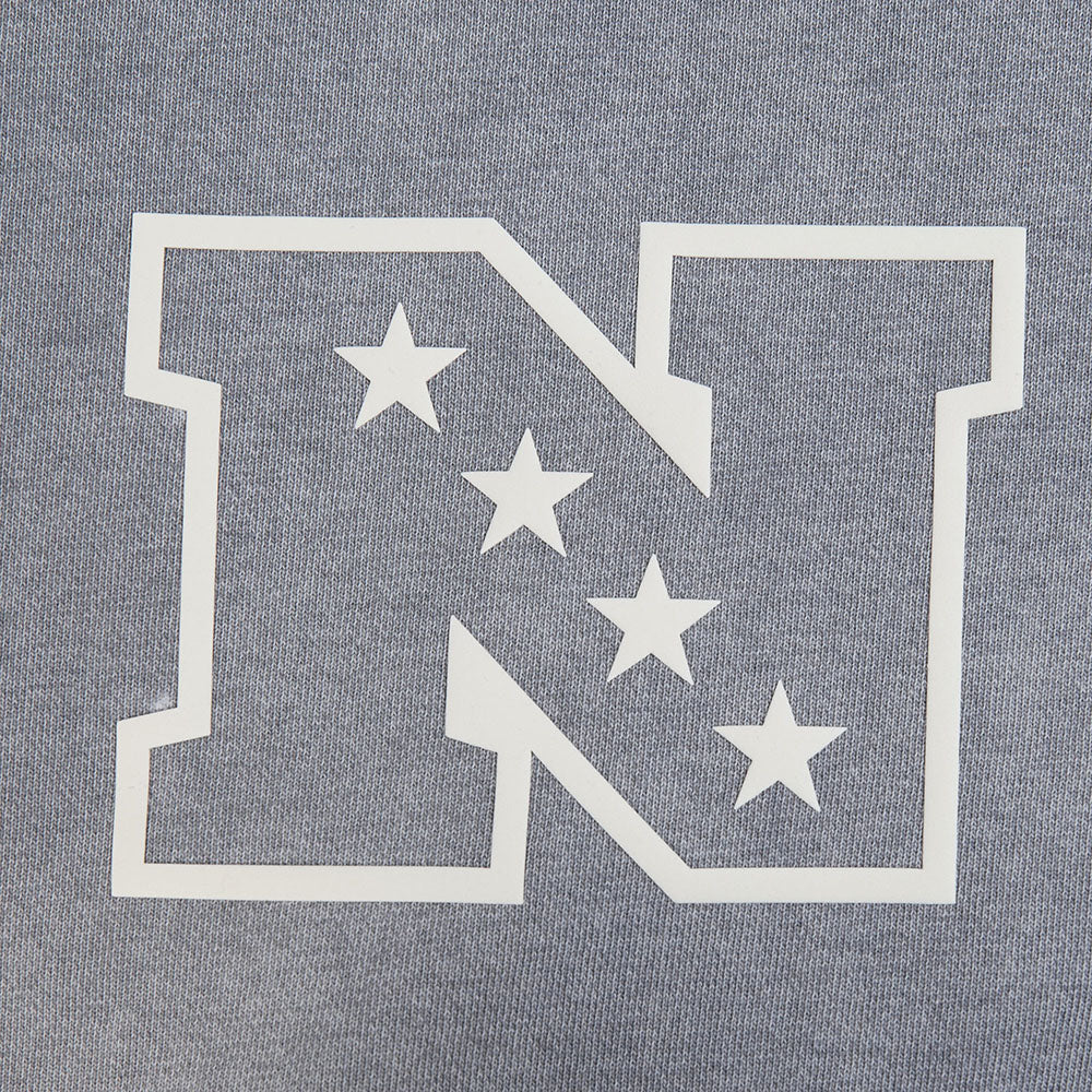 NFL DETROIT LIONS STREET TEAM MEN'S ENZYME WASH DS FT PO HOODIE (WASHED GREY) - Image 7