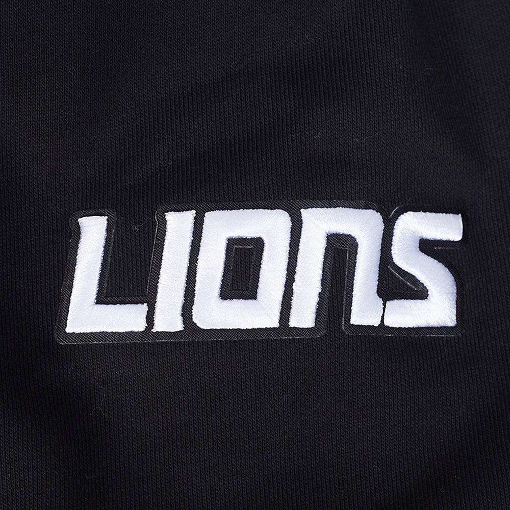 NFL DETROIT LIONS CITY ARCH MEN'S FLC PO HOODIE (BLACK) - Image 6