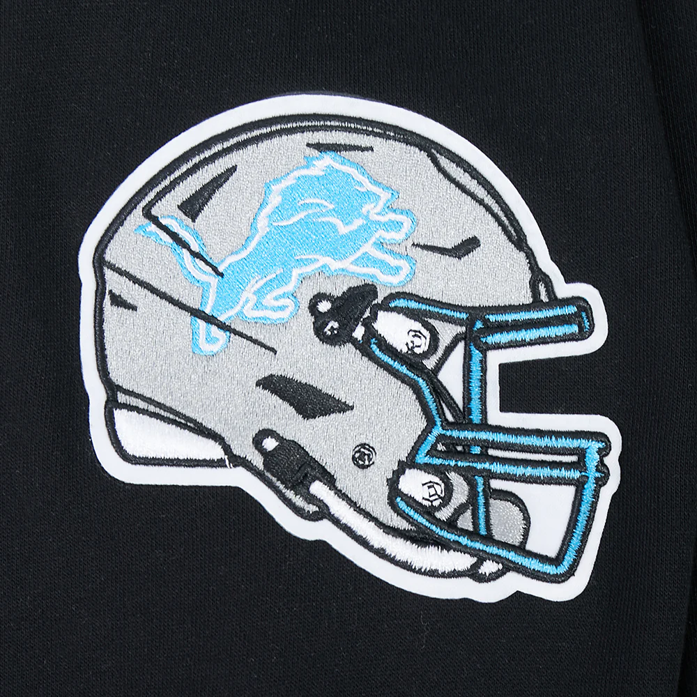 NFL DETROIT LIONS PARADISE MEN'S CREWNECK SWEATSHIRT (BLACK) - Image 5