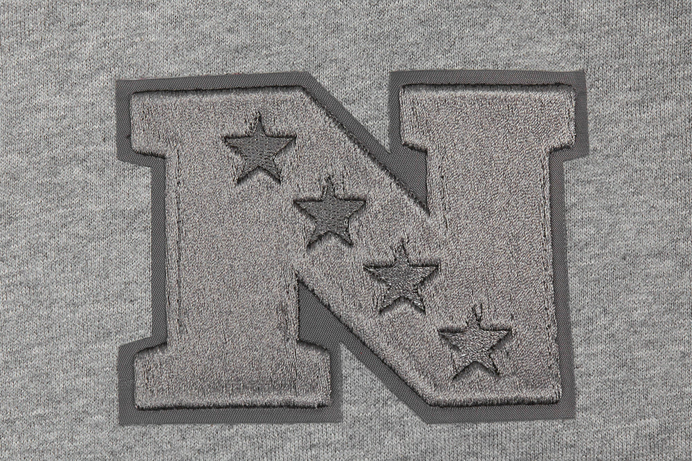 NFL DETROIT LIONS NEUTRAL MEN'S DROP SHOULDER PULLOVER HOODIE (DARK HEATHER GRAY) - Image 7