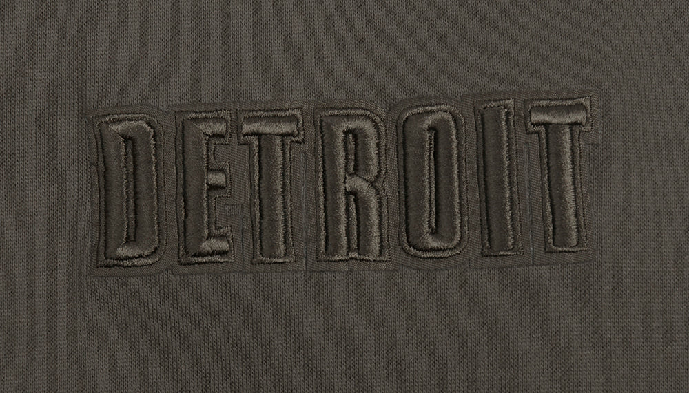 NFL DETROIT LIONS NEUTRAL MEN'S DROP SHOULDER PULLOVER HOODIE (DARK TAUPE) - Image 5