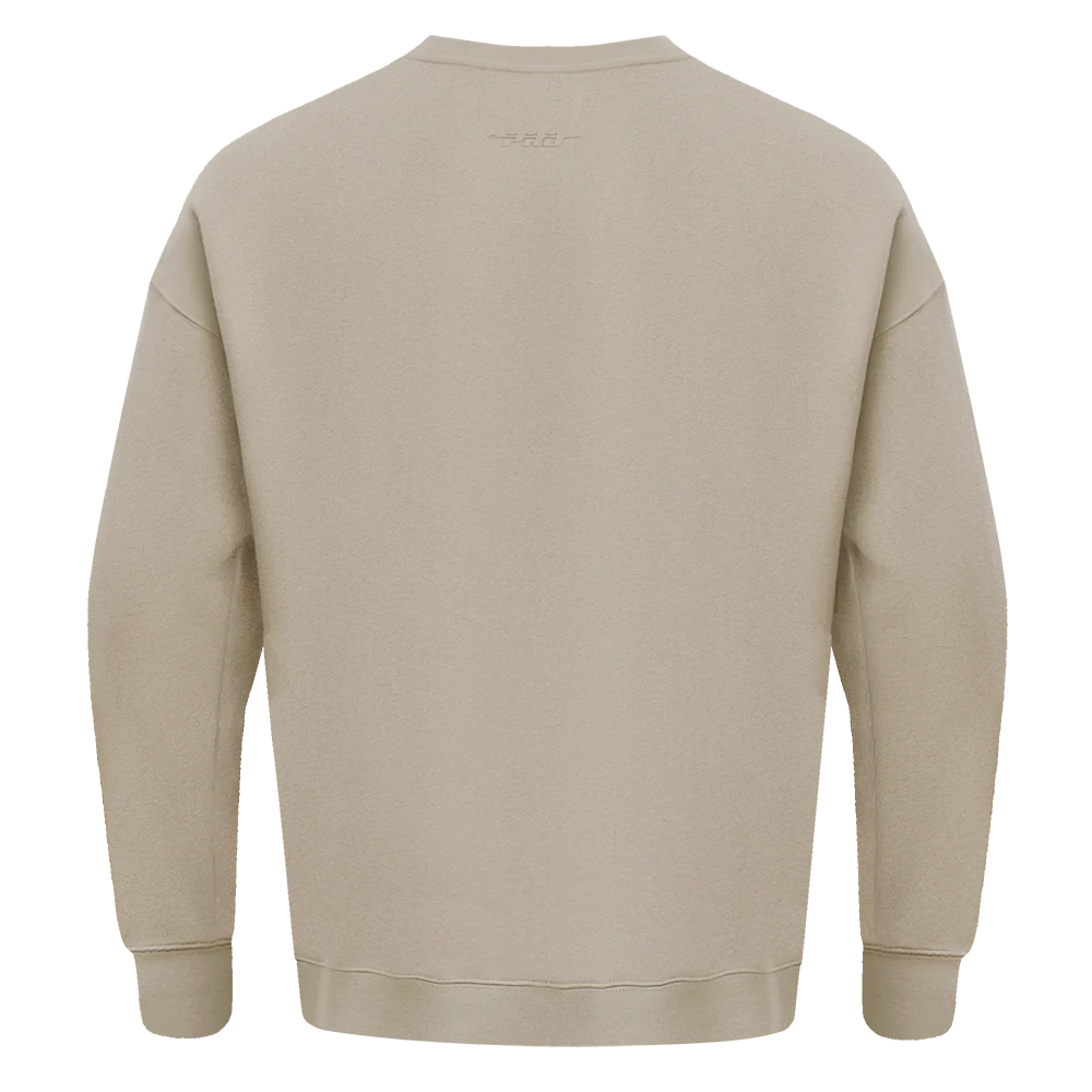 NFL DETROIT LIONS NEUTRAL DROP SHOULDER FLEECE CREWNECK (TAUPE) - Image 4