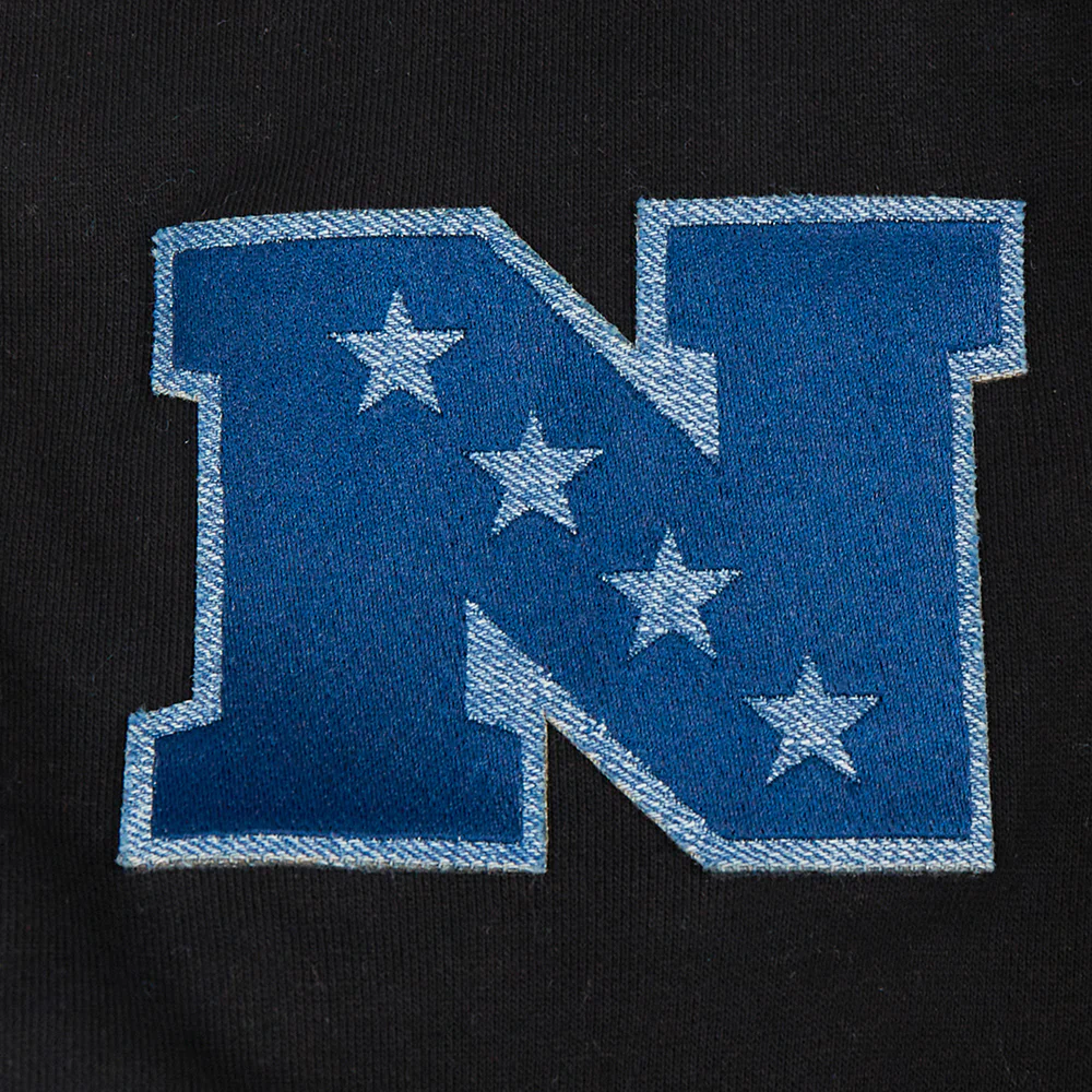 NFL DETROIT LIONS VARSITY BLUES MEN'S PULLOVER HOODIE (BLACK) - Image 6