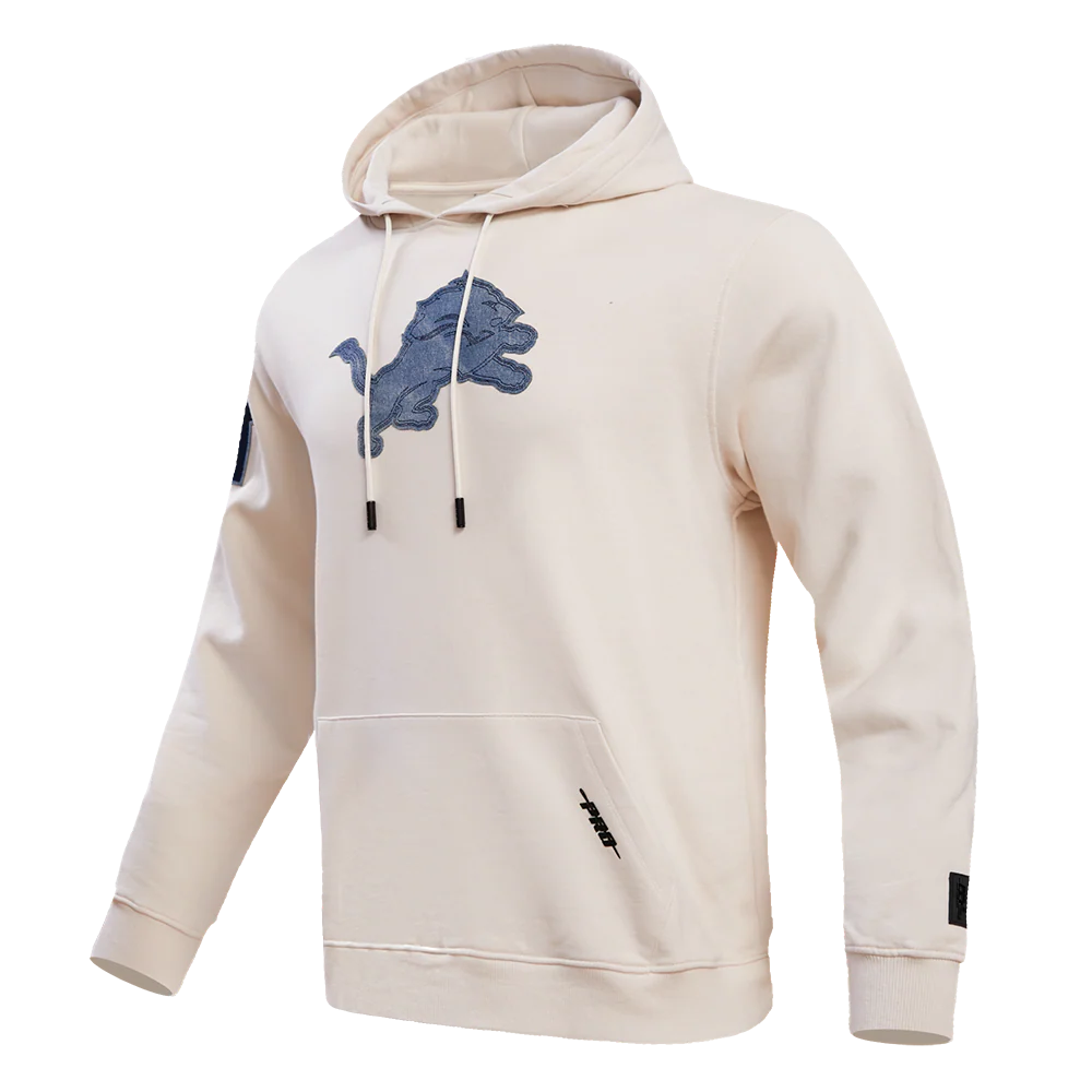 NFL DETROIT LIONS VARSITY BLUES MEN'S PULLOVER HOODIE (LINEN) - Image 2