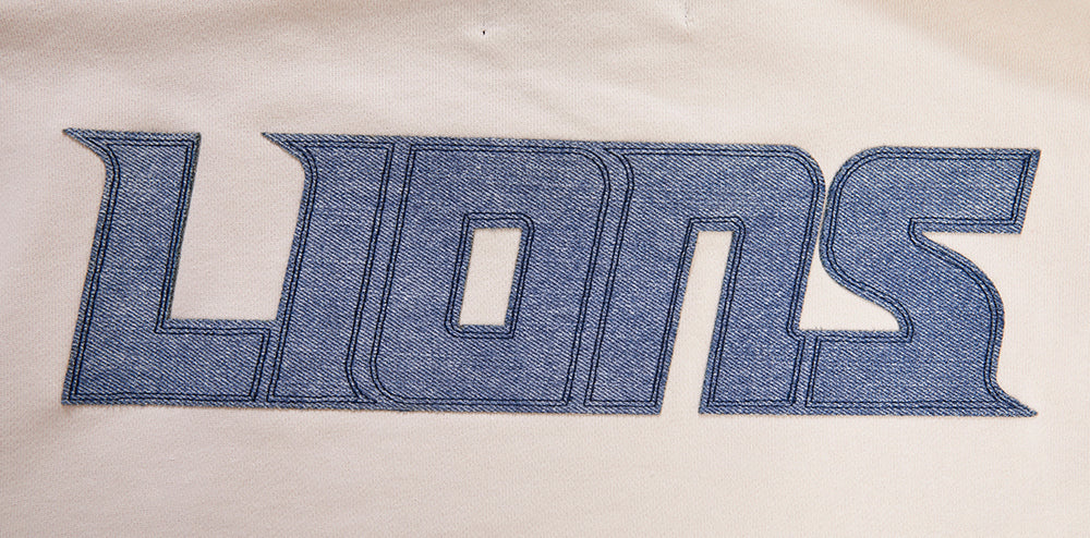NFL DETROIT LIONS VARSITY BLUES MEN'S PULLOVER HOODIE (LINEN) - Image 5