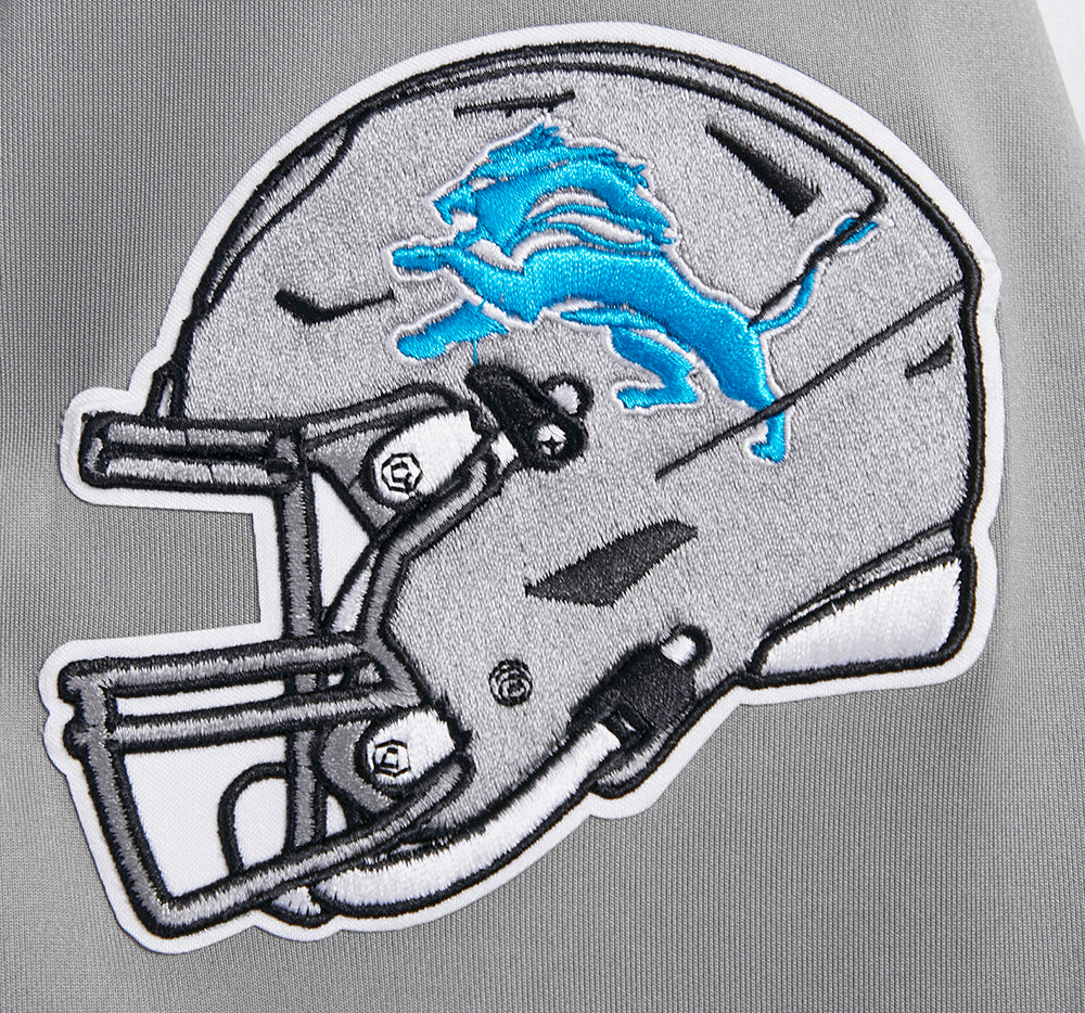 NFL DETROIT LIONS CLASSIC MEN'S DOUBLE KNIT TRACK JACKET (GRAY) - Image 7