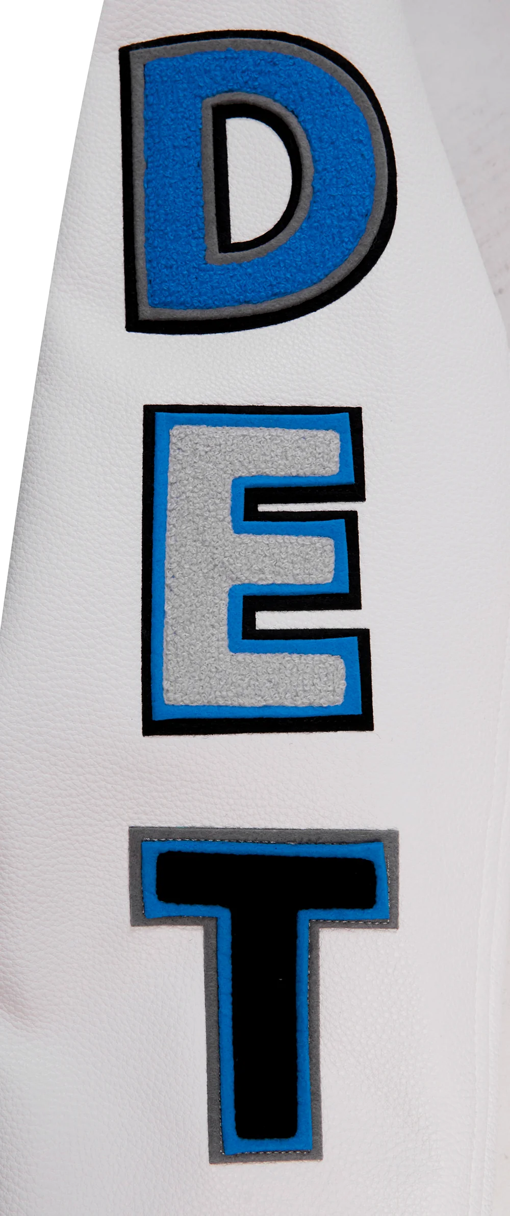 NFL DETROIT LIONS CLASSIC WOOL MEN'S VARSITY JACKET (GRAY/WHITE) - Image 9