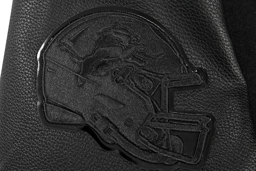 NFL DETROIT LIONS TRIPLE BLACK MEN'S MEN'S WOOL VARSITY JACKET (TRIPLE BLACK) - Image 14