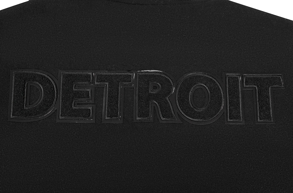 NFL DETROIT LIONS TRIPLE BLACK MEN'S MEN'S WOOL VARSITY JACKET (TRIPLE BLACK) - Image 16