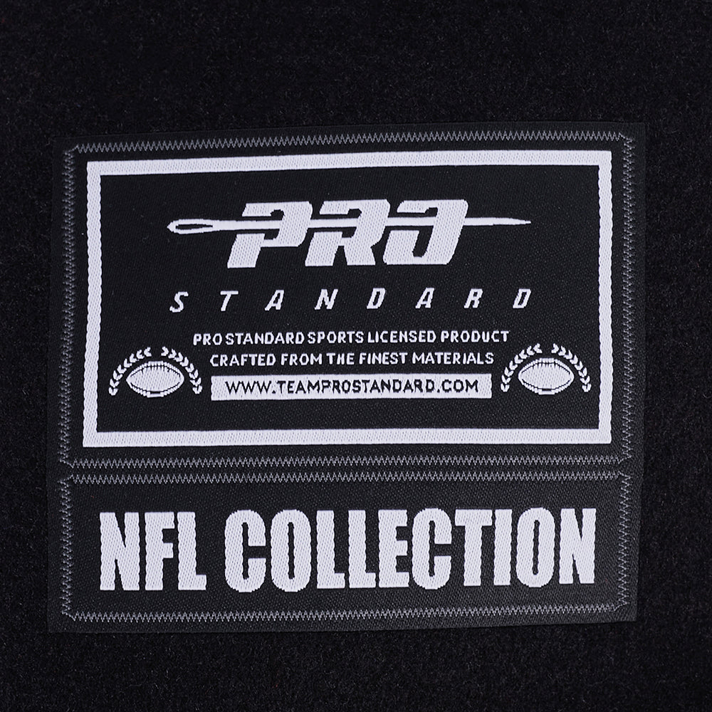 NFL DETROIT LIONS DAY ONE MEN'S VARSITY JACKET (BLACK/WHITE) - Image 7