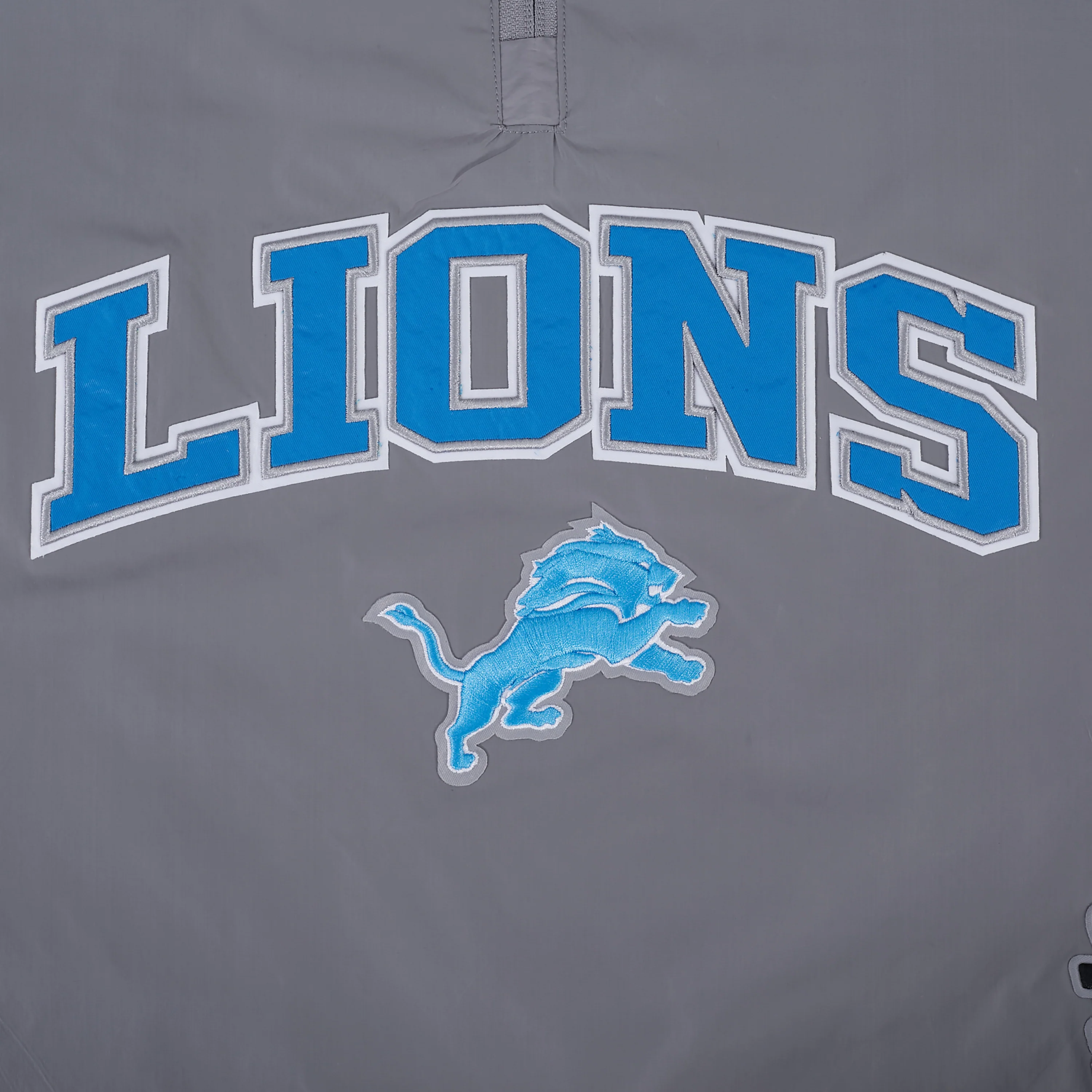 NFL DETROIT LIONS PRE GAME MEN'S JACKET (GRAY) - Image 7