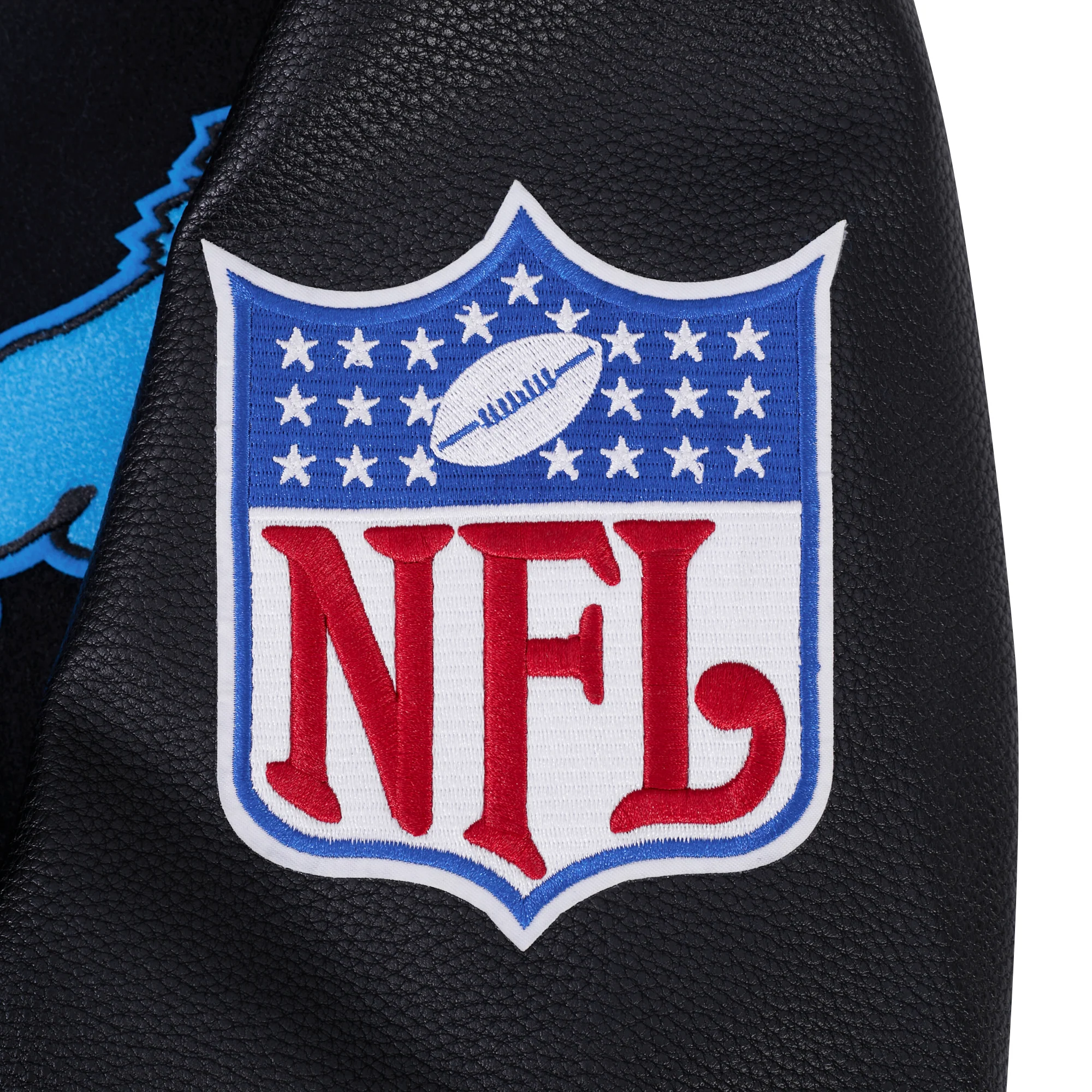 NFL DETROIT LIONS FIRST TEAM MEN'S VARSITY JACKET (JET BLACK) - Image 8
