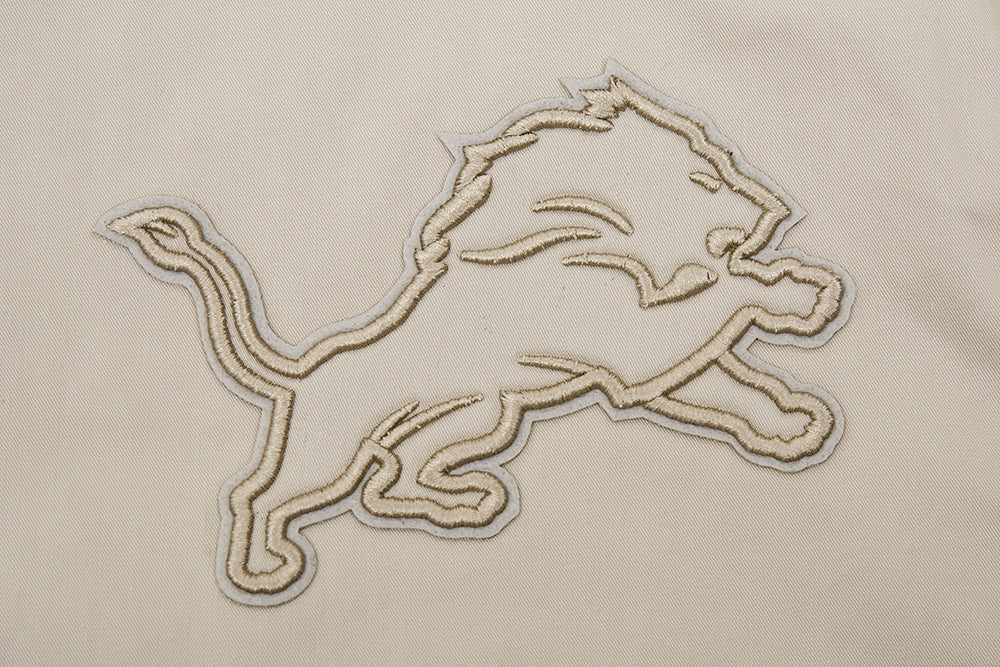NFL DETROIT LIONS NEUTRAL TWILL JACKET (TAUPE) - Image 7