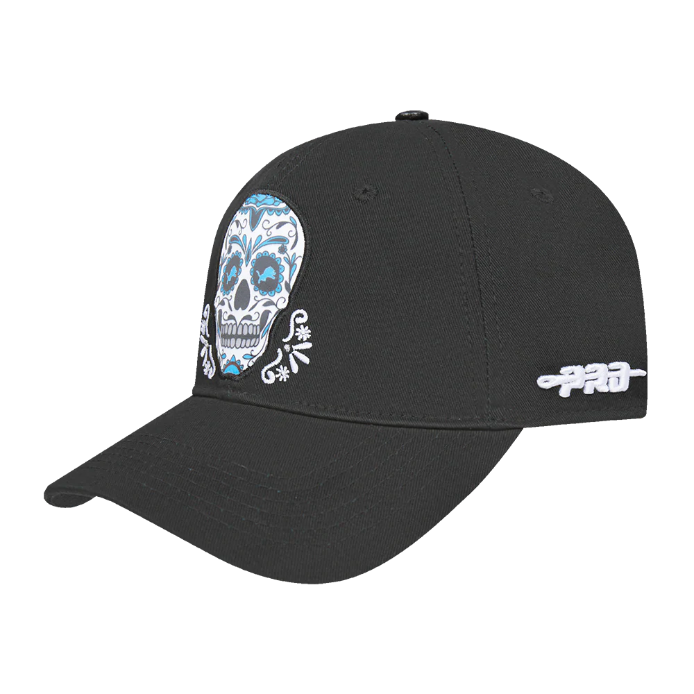 NFL DETROIT LIONS SUGAR SKULL COTTON TWILL PRO SCORE STRAPBACK (BLACK) - Image 2