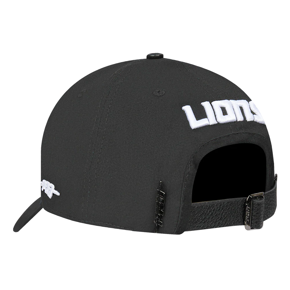NFL DETROIT LIONS SUGAR SKULL COTTON TWILL PRO SCORE STRAPBACK (BLACK) - Image 3