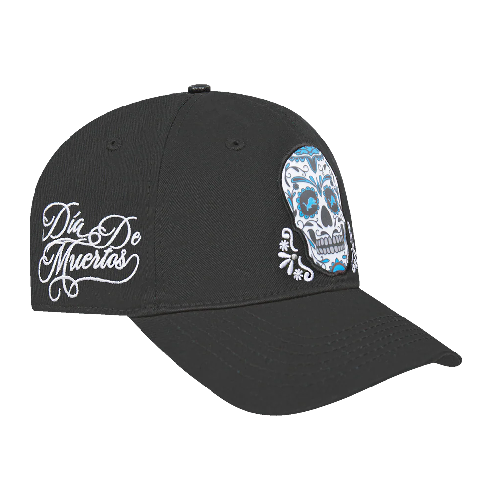 NFL DETROIT LIONS SUGAR SKULL COTTON TWILL PRO SCORE STRAPBACK (BLACK) - Image 5