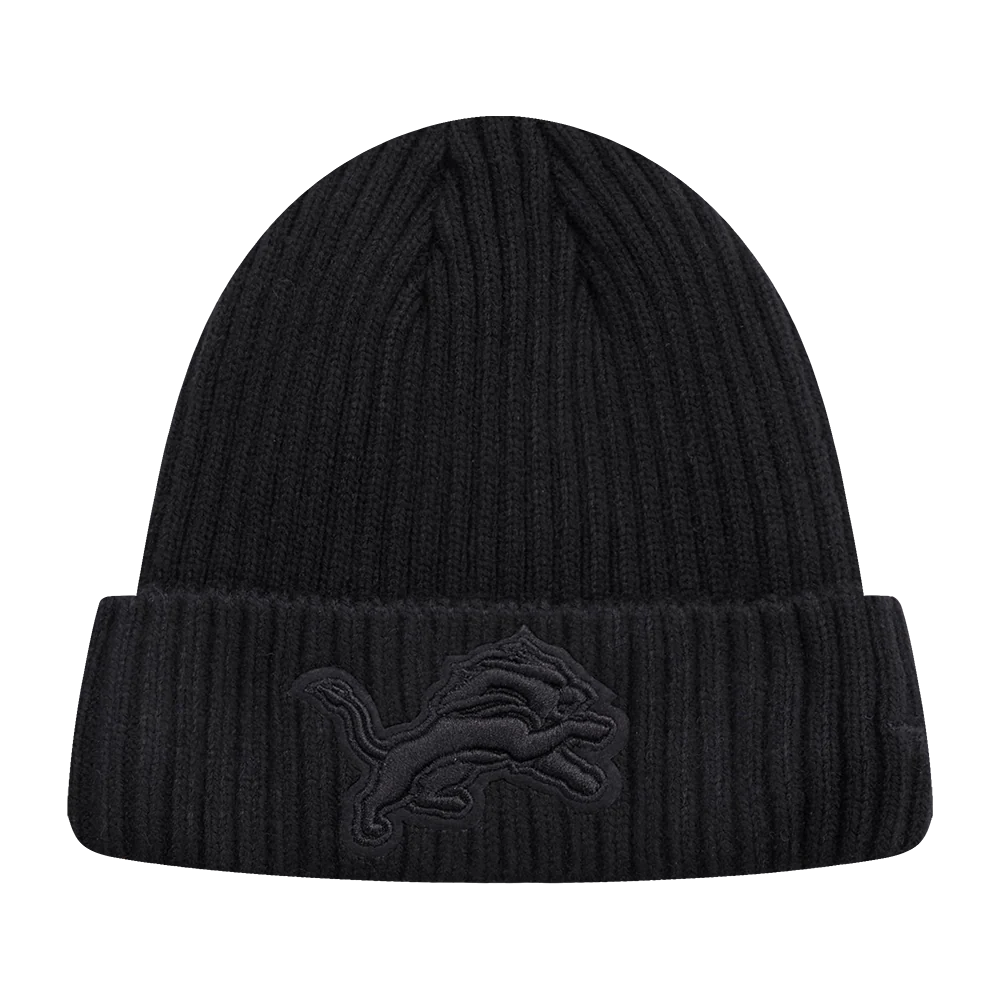 NFL DETROIT LIONS NEUTRAL BEANIE (BLACK) - Image 5