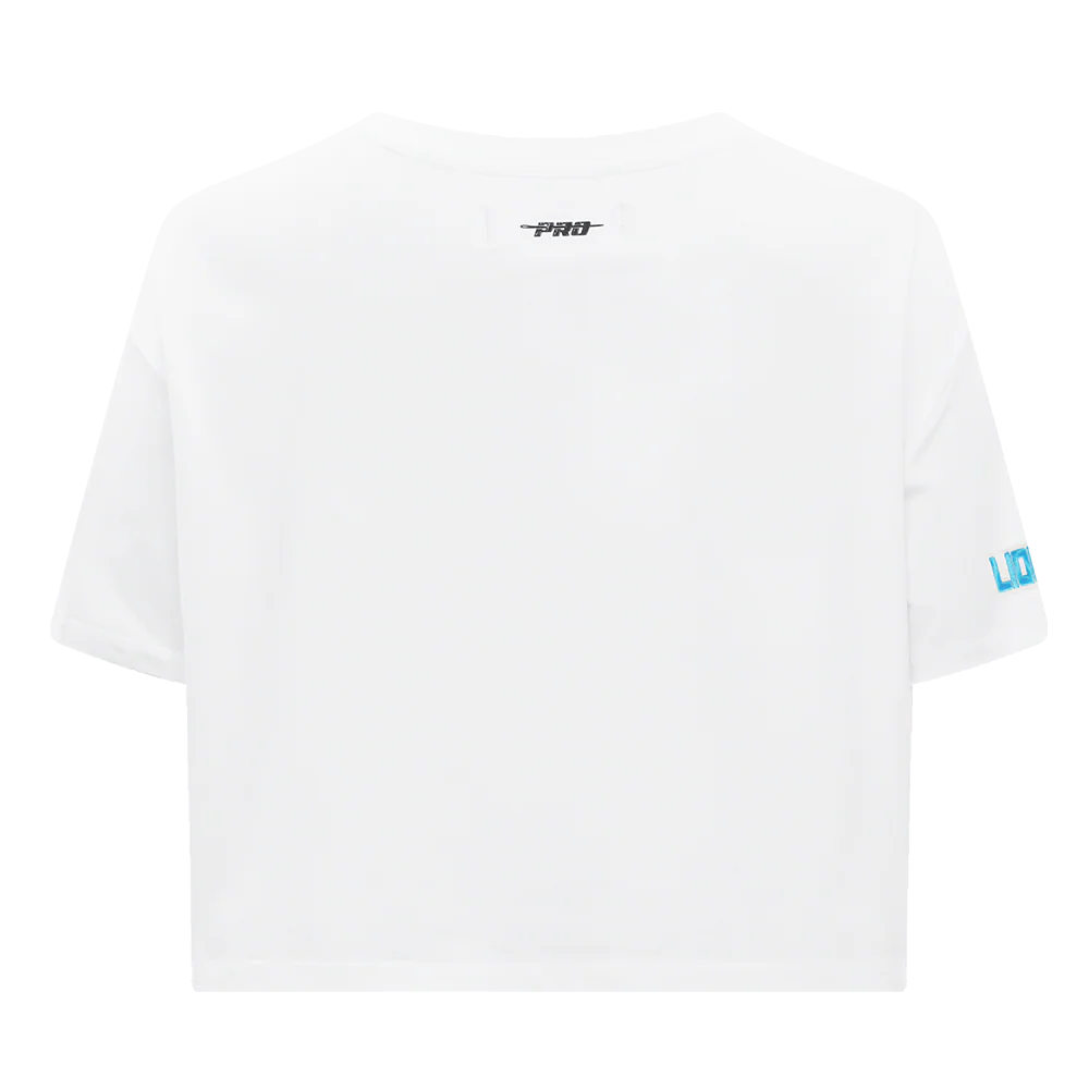 NFL DETROIT LIONS SCRIPT TAIL WOMEN'S SJ BOXY TEE (WHITE) - Image 7