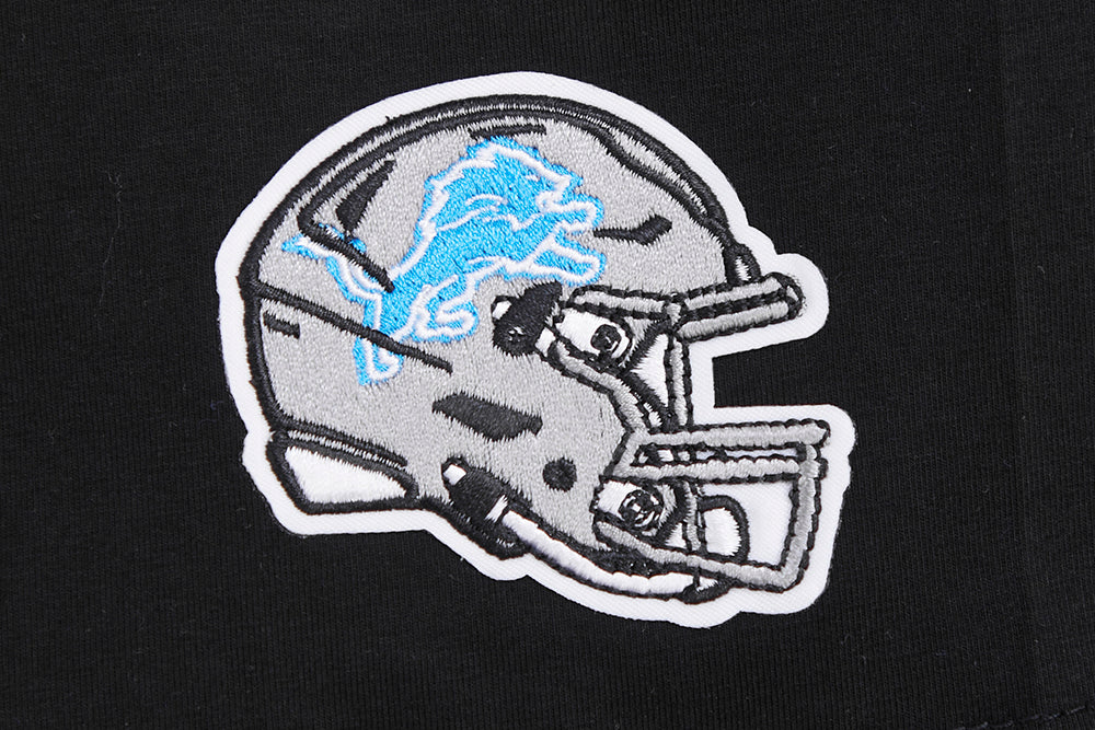 NFL DETROIT LIONS CLASSIC SHORT SLEEVE WOMEN'S SLIM FIT TEE (BLACK) - Image 5