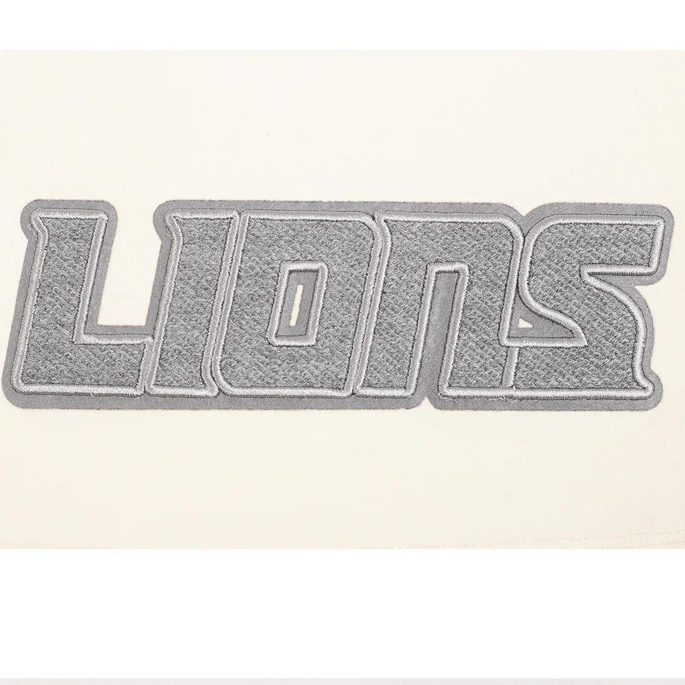 NFL DETROIT LIONS REVERSE FRENCH TERRY WOMEN'S SINGLE JERSEY BOXY TEE (EGGSHELL) - Image 6