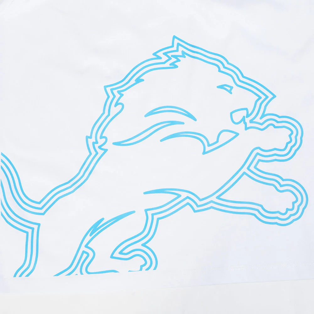 NFL DETROIT LIONS SHEER INFLUENCE WOMEN'S BOYFRIEND TEE (WHITE) - Image 6