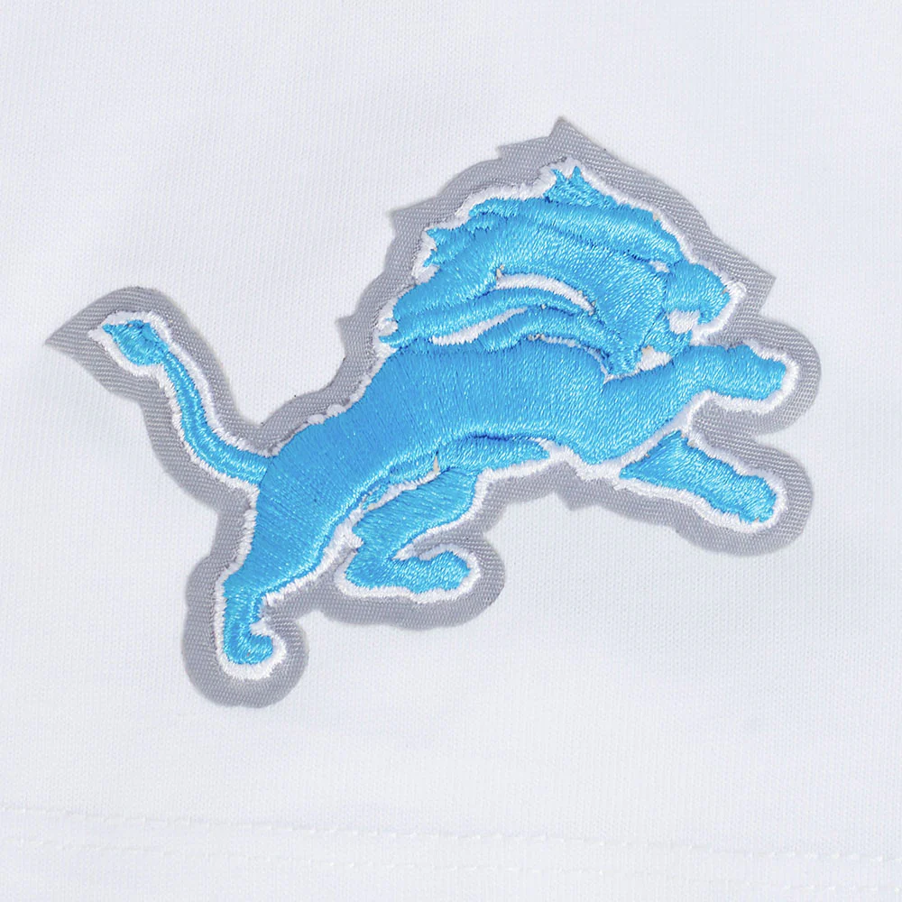 NFL DETROIT LIONS SHEER INFLUENCE WOMEN'S BOYFRIEND TEE (WHITE) - Image 7