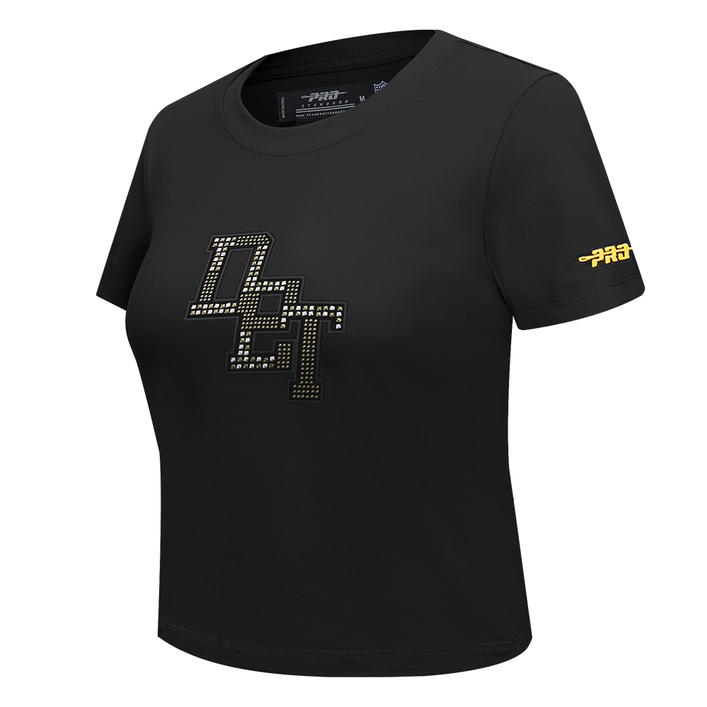 NFL DETROIT LIONS RENEGADE WOMEN'S BABY DOLL TEE (BLACK) - Image 3