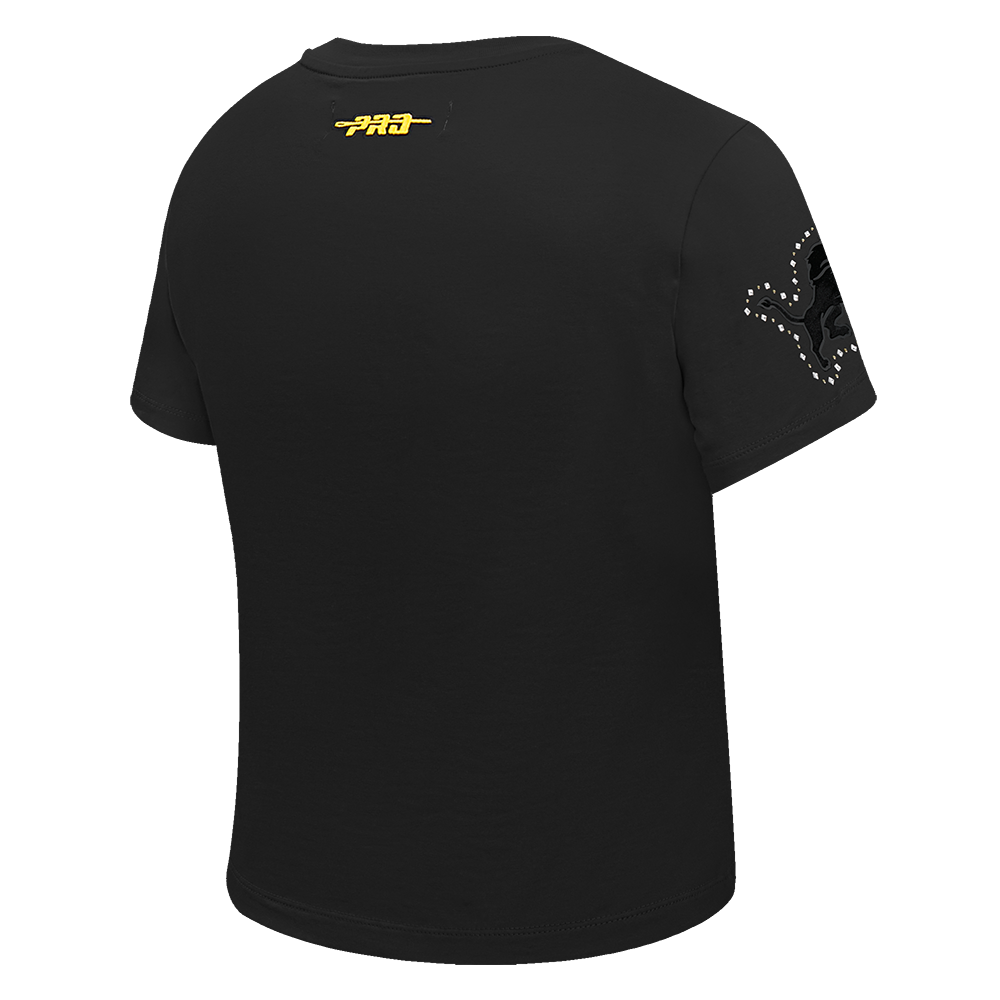 NFL DETROIT LIONS RENEGADE WOMEN'S BABY DOLL TEE (BLACK) - Image 4