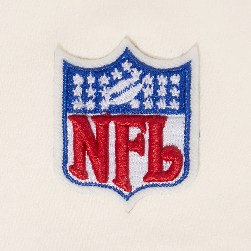 NFL DETROIT LIONS MODERN ORIGINALS WOMEN'S RINGER TEE (EGGSHELL/ BLACK) - Image 5