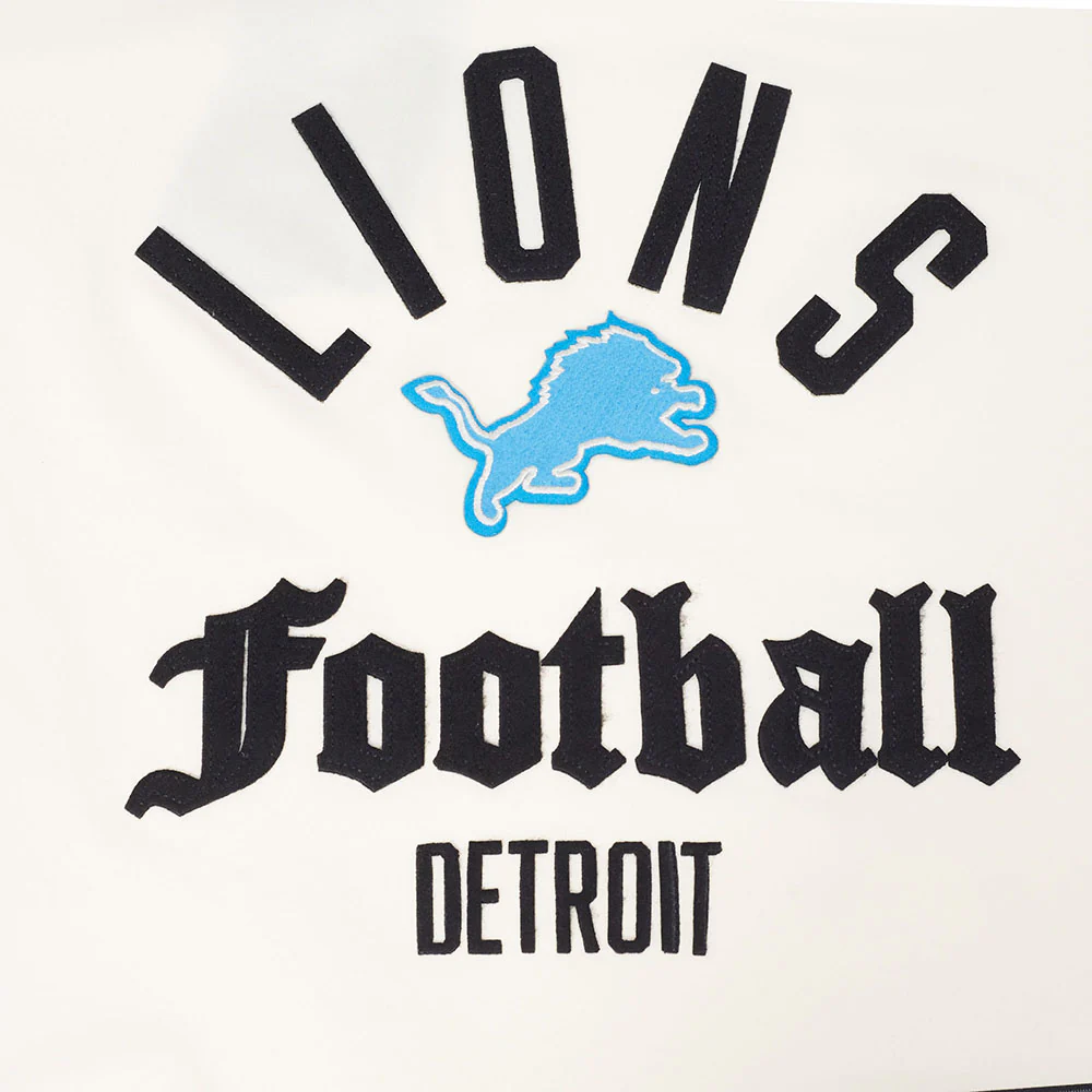 NFL DETROIT LIONS MODERN ORIGINALS WOMEN'S RINGER TEE (EGGSHELL/ BLACK) - Image 6
