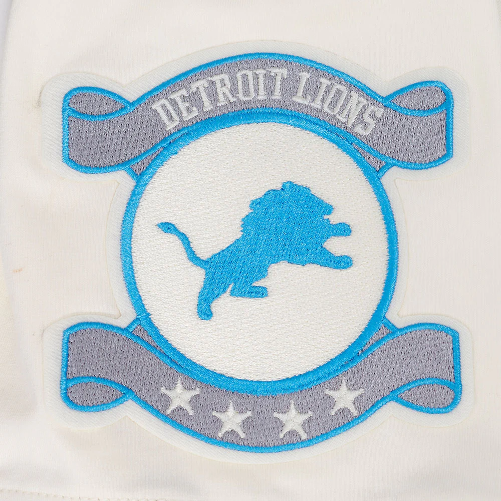 NFL DETROIT LIONS MODERN ORIGINALS WOMEN'S RINGER TEE (EGGSHELL/ BLACK) - Image 7