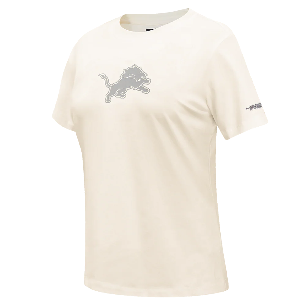 NFL DETROIT LIONS STREET TEAM WOMEN'S SJ SLIM FIT TEE (EGGSHELL) - Image 3
