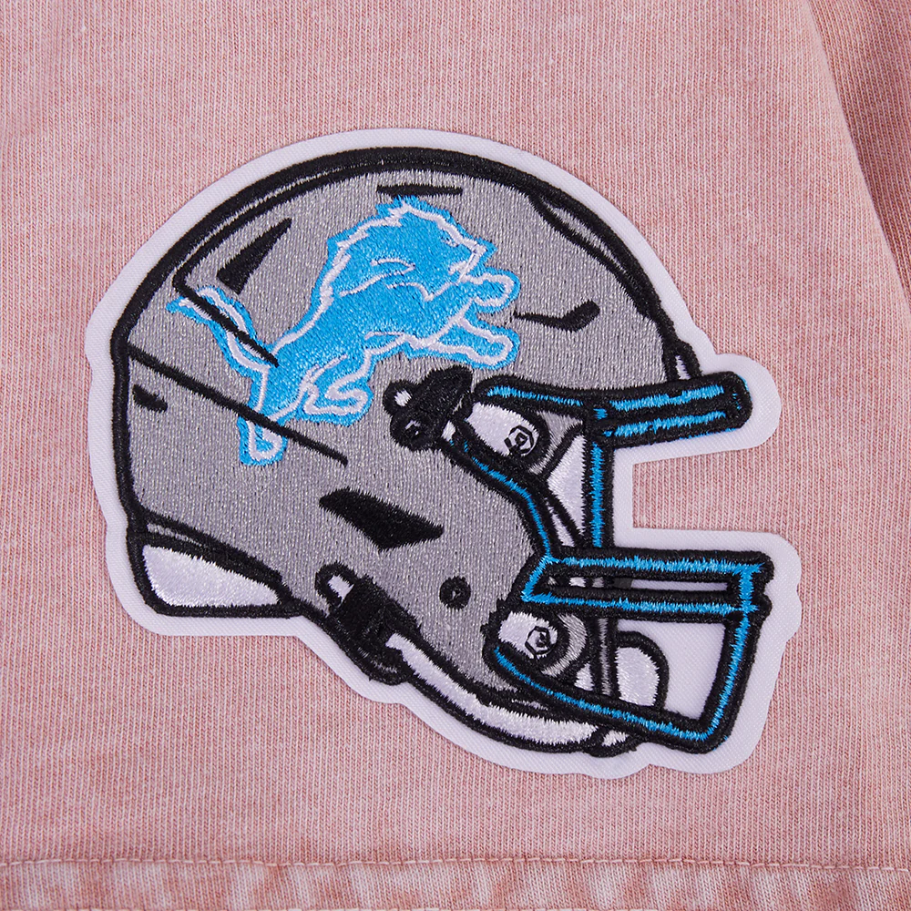 NFL DETROIT LIONS WASHED JEWELS WOMEN'S S/S BOXY TEE (WASHED MAUVE) - Image 5