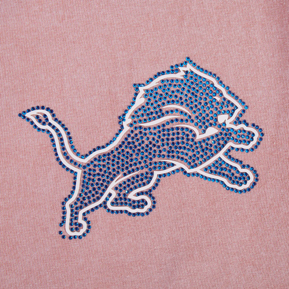 NFL DETROIT LIONS WASHED JEWELS WOMEN'S S/S BOXY TEE (WASHED MAUVE) - Image 6