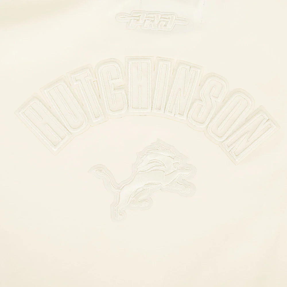 NFL DETROIT LIONS AIDAN HUTCHINSON #97 NEUTRAL PNN WOMEN'S SJ BOXY TEE (EGGSHELL) - Image 5