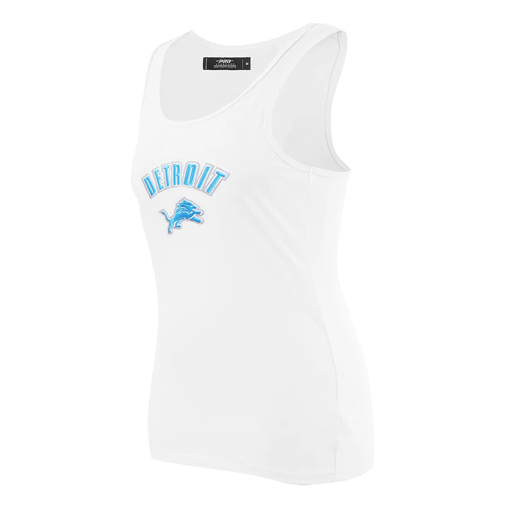 NFL DETROIT LIONS CLASSIC WOMEN'S RELAXED FIT RACERBACK (WHITE) - Image 2