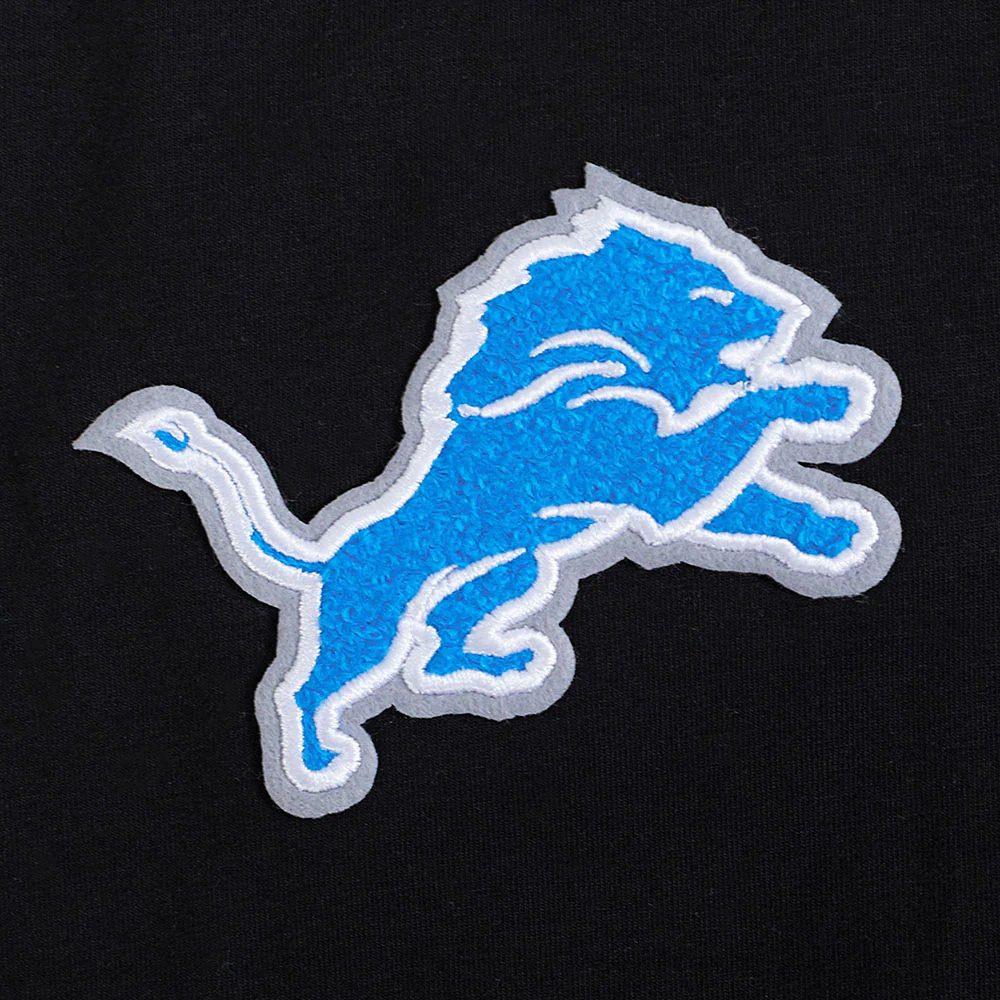 NFL DETROIT LIONS CLASSIC WOMEN'S BOXY TEE (BLACK) - Image 6