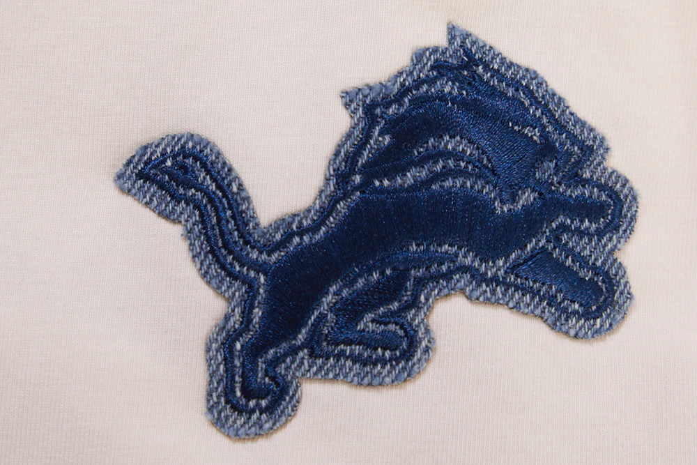 NFL DETROIT LIONS VARSITY BLUES WOMEN'S BOXY TEE (LINEN) - Image 6